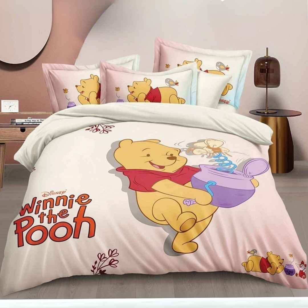 Digital Disney Panel Premium Quality Bedsheet