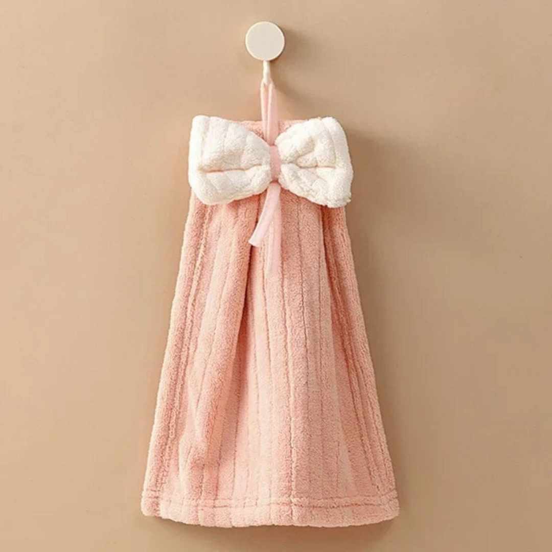 Bow Hand Towels Set/Cute Washbasin Towel(Pack of 3 pcs)