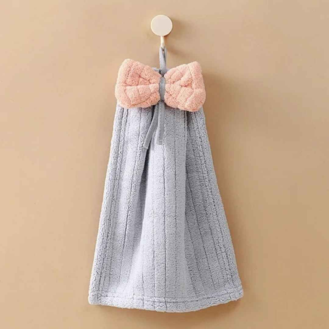 Bow Hand Towels Set/Cute Washbasin Towel(Pack of 3 pcs)
