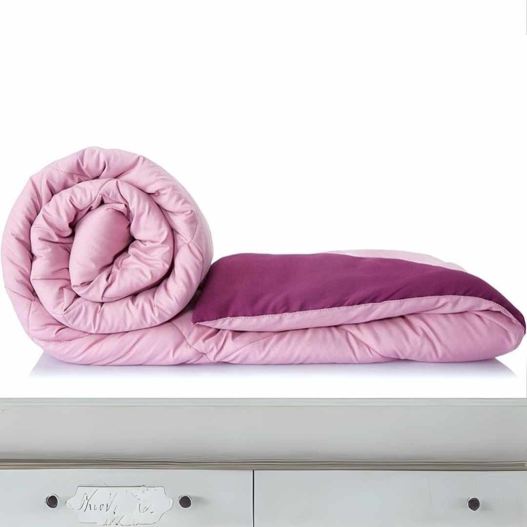 Reversible solid Double bed comforter