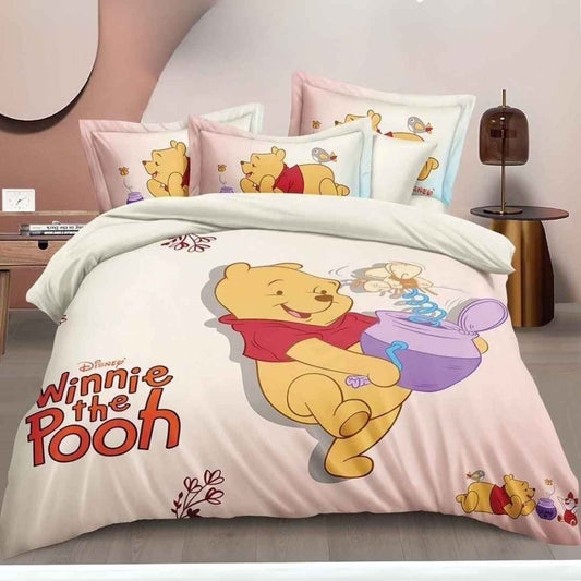 Digital Disney Panel Premium Quality Bedsheet