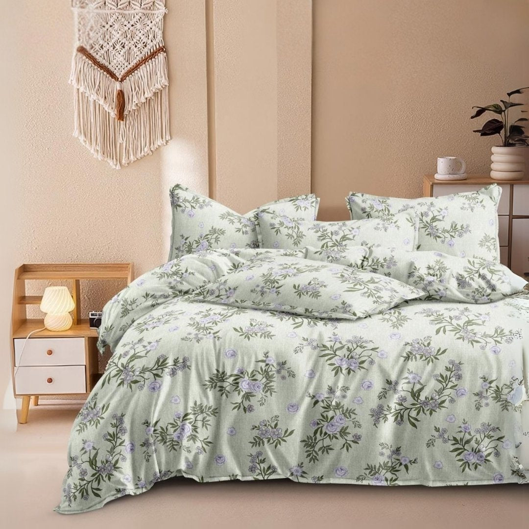 Candy king size Glace cotton bedsheet 150 GSM