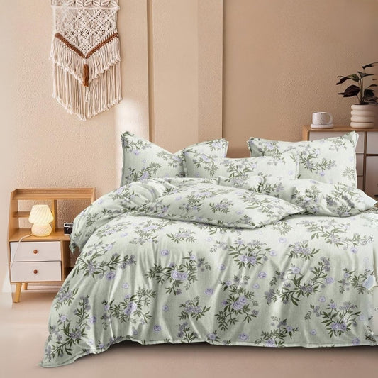 Candy king size Glace cotton bedsheet 150 GSM
