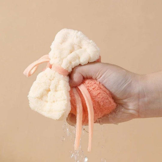 Bow Hand Towels Set/Cute Washbasin Towel(Pack of 3 pcs)