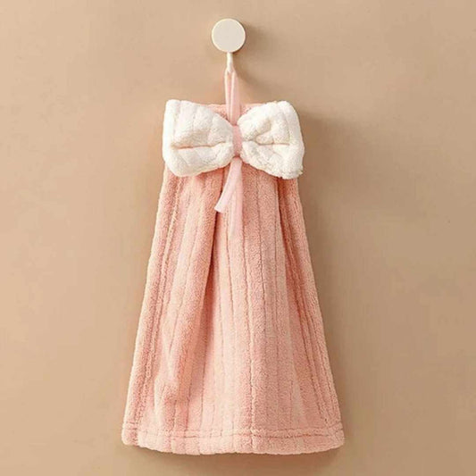 Bow Hand Towels Set/Cute Washbasin Towel(Pack of 3 pcs)