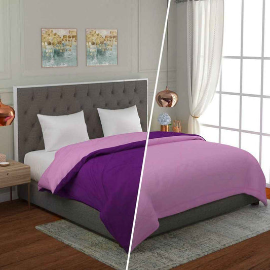Reversible solid Double bed comforter