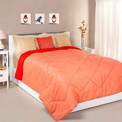 Reversible solid Double bed comforter