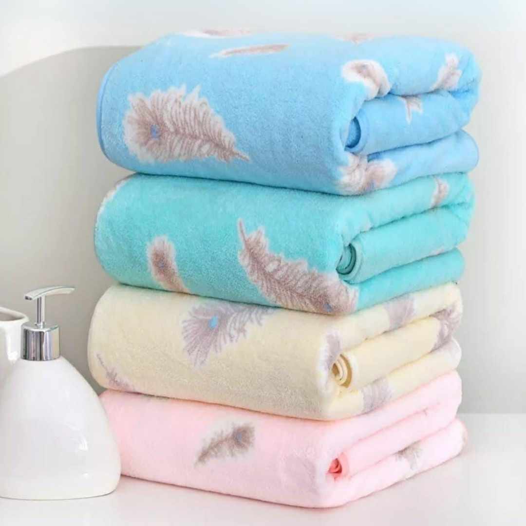 Peacock Feather Microfibre ultrasoft towel