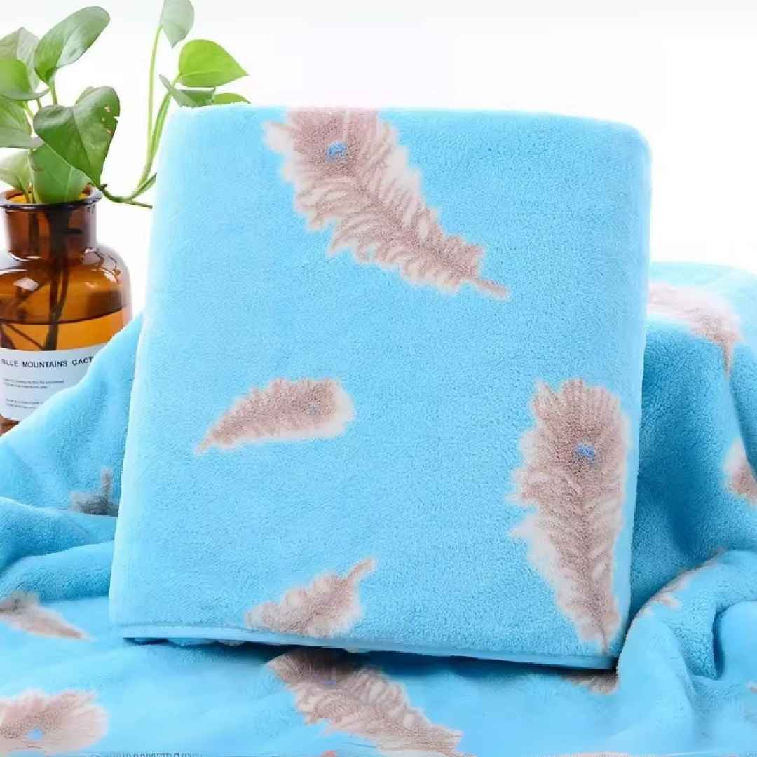 Peacock Feather Microfibre ultrasoft towel