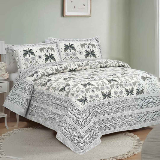 Rudraksh Pure cotton king size bedsheet